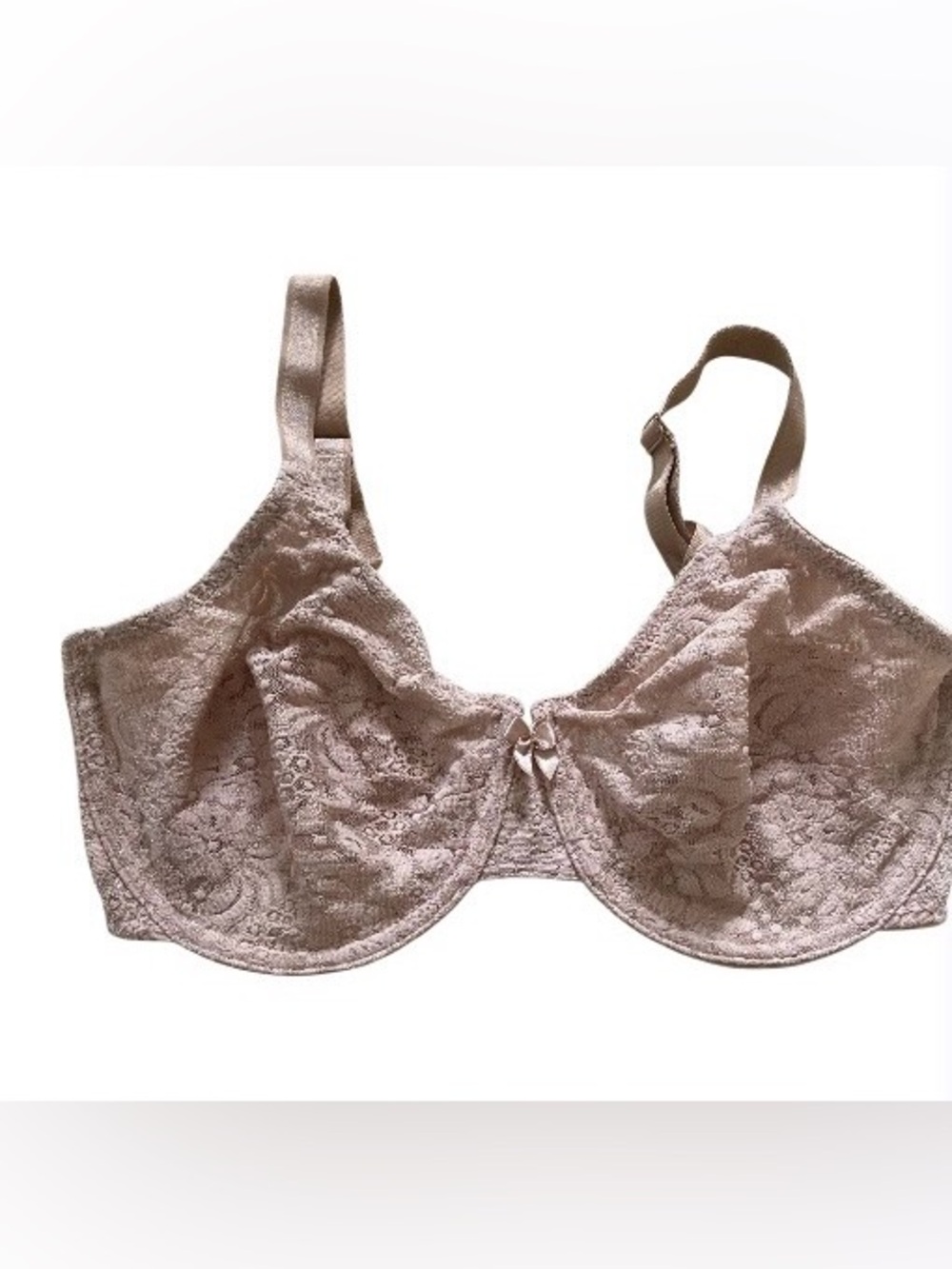Wacoal Lace Underwire Full Coverage Bra - Beige size 34DD
